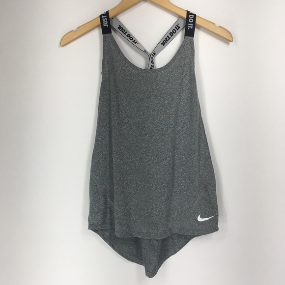 Nike Tops - Nike S Tank Dry Training Elastika Cross Back Gray